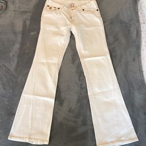 White Boot/Flare Jeans